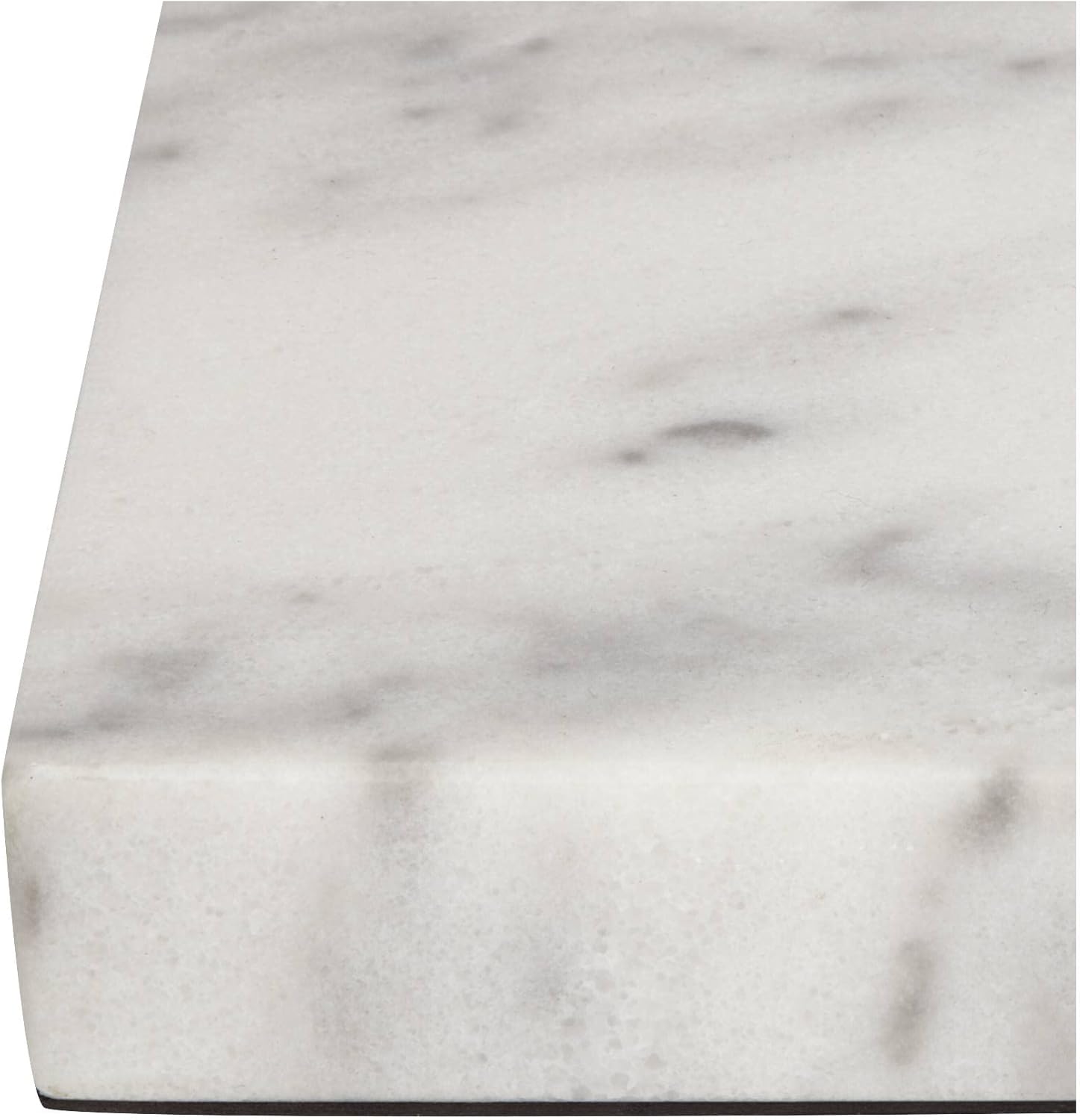 360 Lighting Rectangular Lamp Riser White Marble Finish