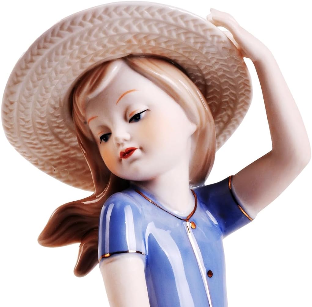 MTME Porcelain Figurine Back with Wishes Home Decor