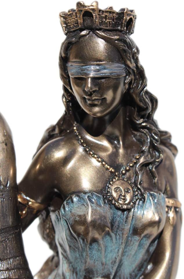 1138 Inch Greek Goddess Fortuna Cold Cast Bronze Figurine
