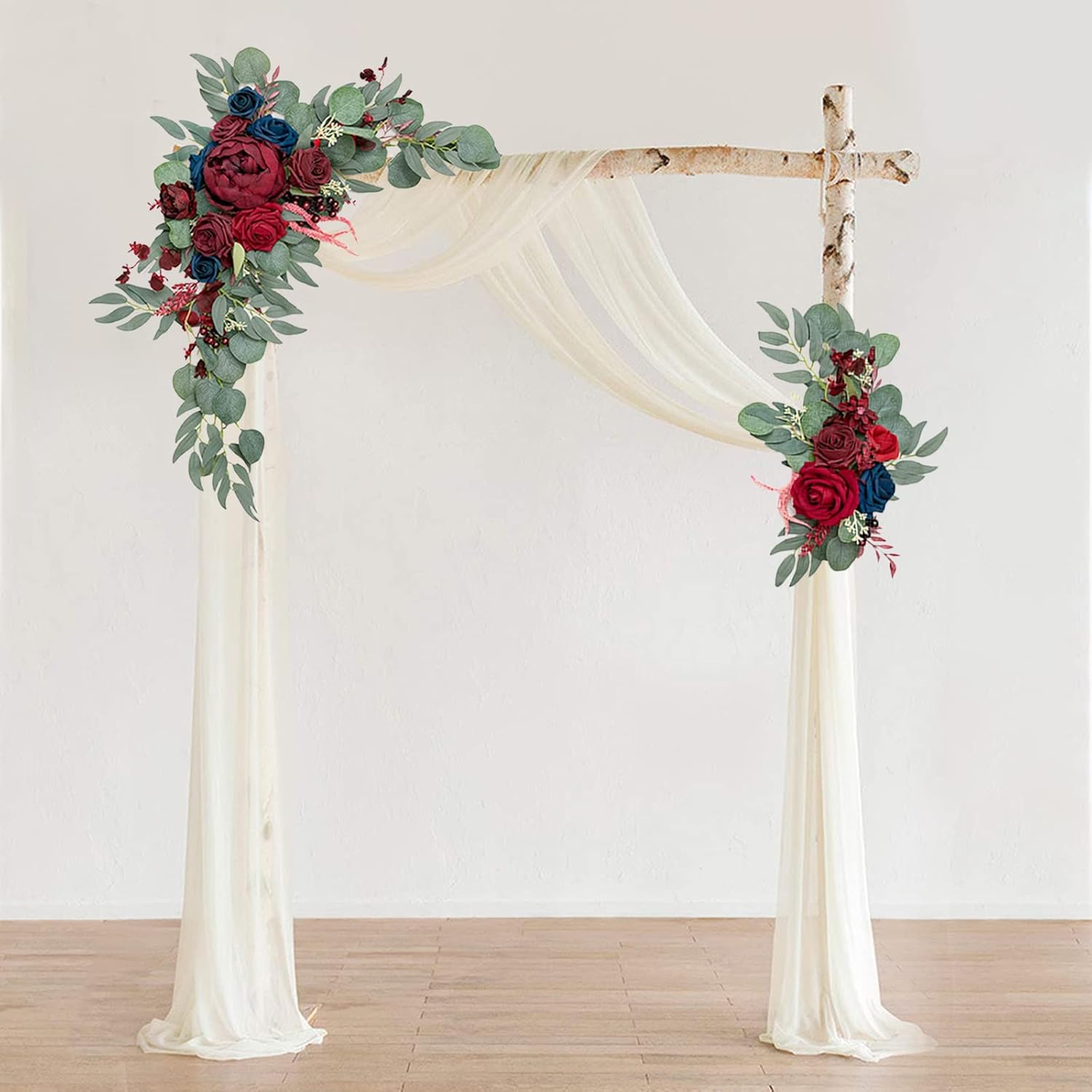 2Pcs Artificial Yellow Sunflower Wedding Arch Flowers Kit