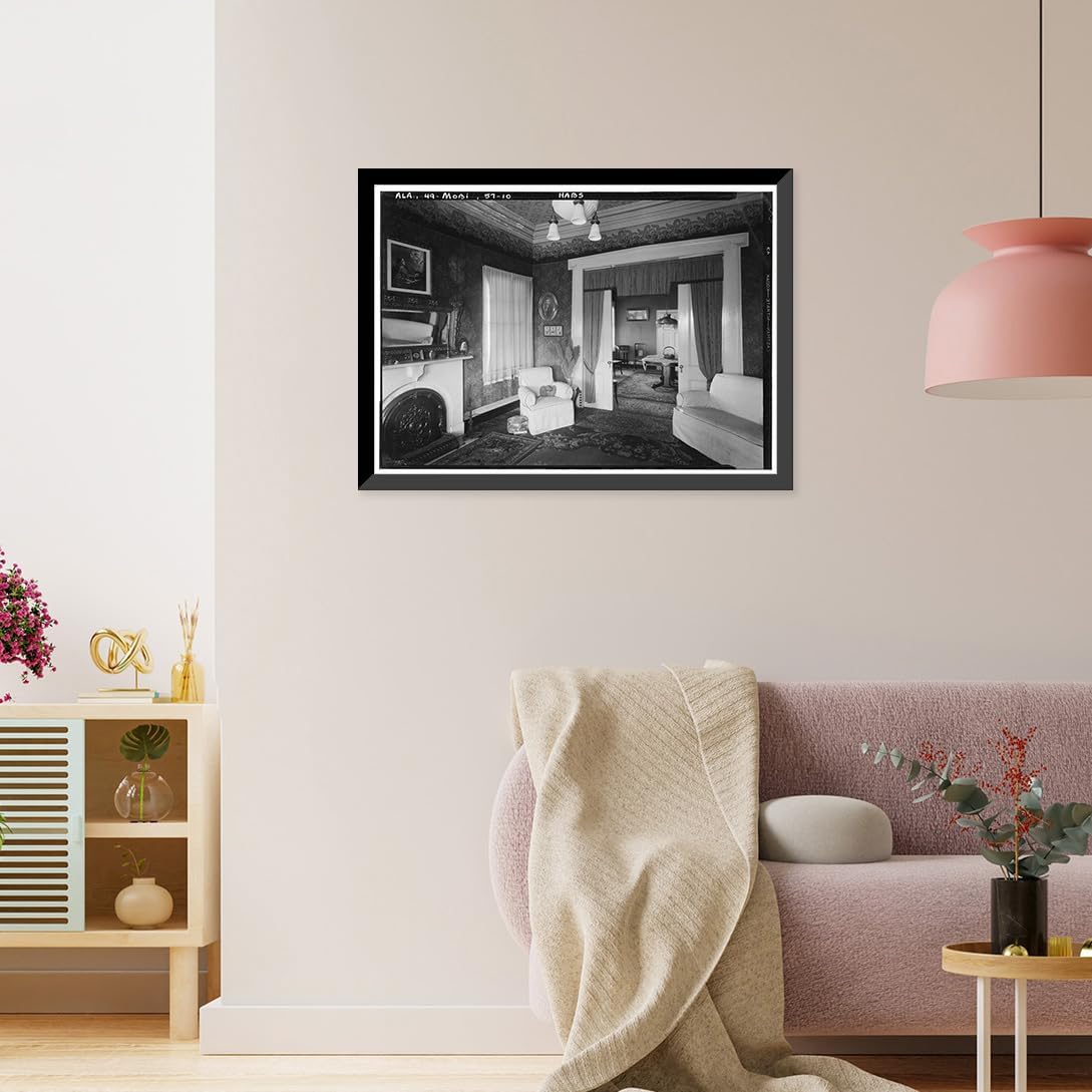 Historic Framed Print of Judge Oliver J Semmes House