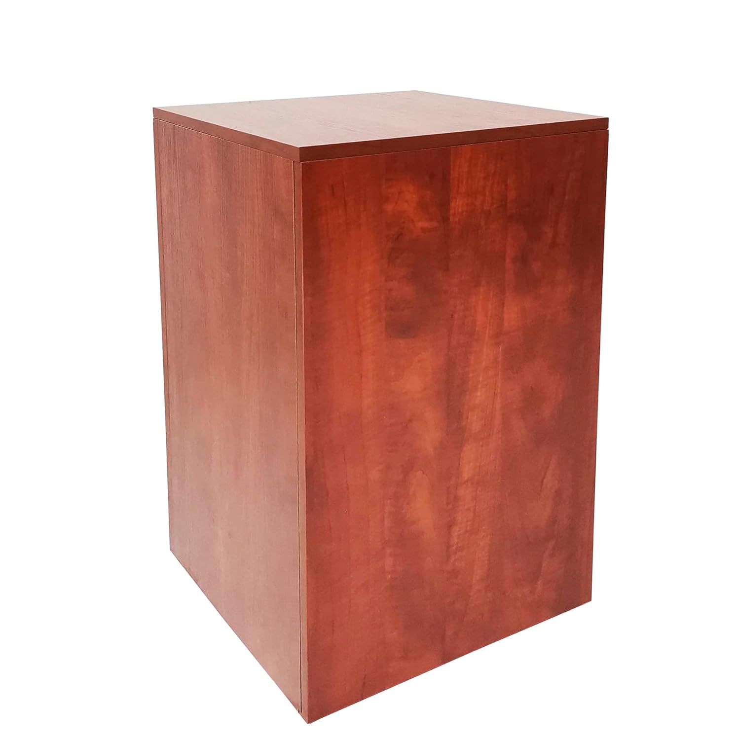 FixtureDisplays 15 X 15 X 24 Pale Walnut Cube Pedestal Riser
