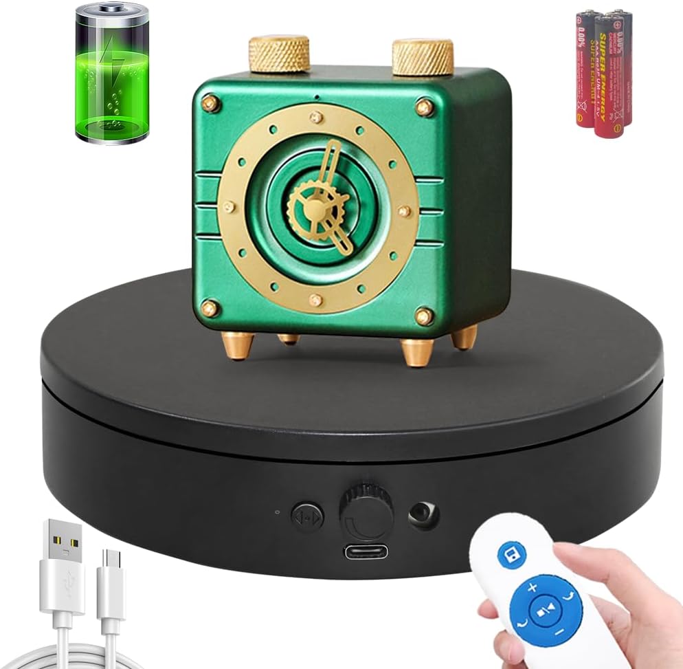 ComXim Motorized Rotating Display Stand with Knob and Remote Control