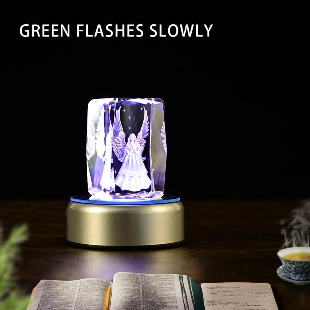 5 LED Display Base for Crystals Glass Art