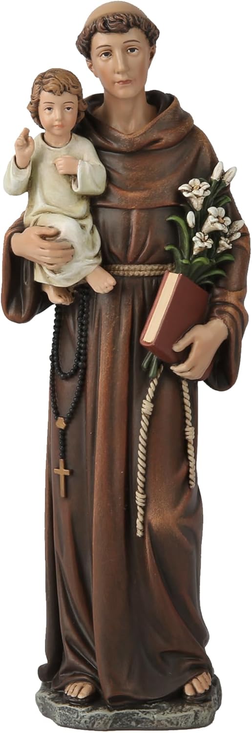 BC Catholic St Anthony Statue 6 Inch Sculpture