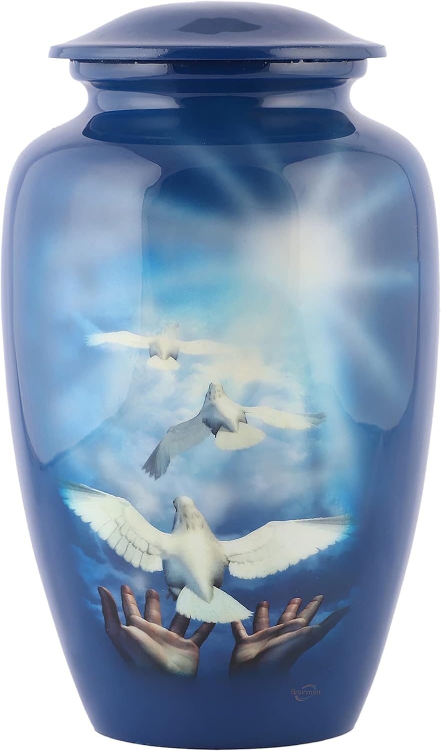 Blue Hummingbird Large Adult Cremation Urn