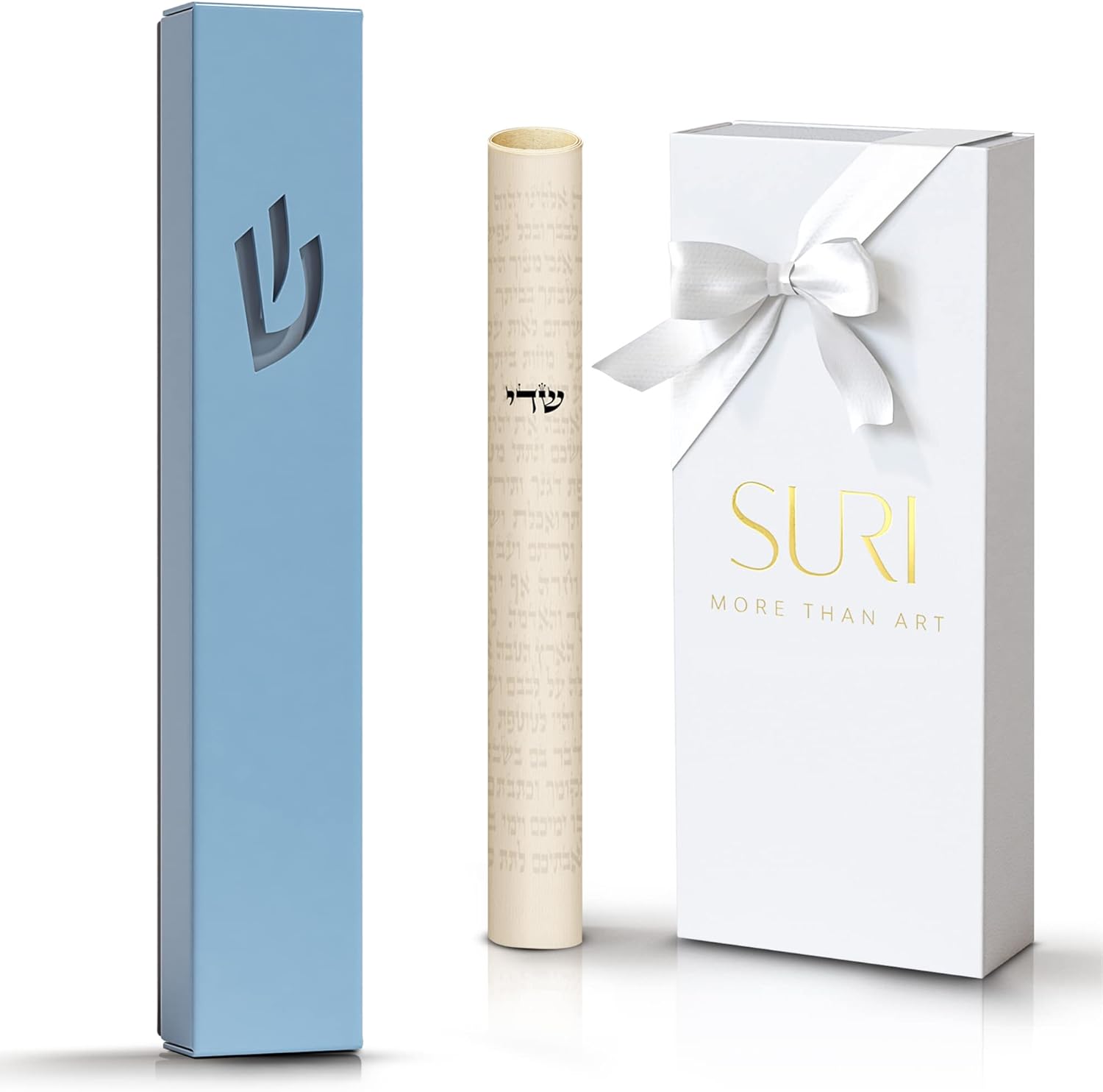 SURI Classic Mezuzah Door Mount 5-Inch Blue