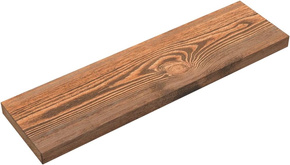 BAOBAB WORKSHOP Wood Floating Shelves Set of 2 - Rustic 24 Inch