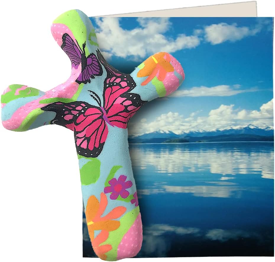 Calypso Studios 55 Inch Butterfly Garden Comforting Clay Cross