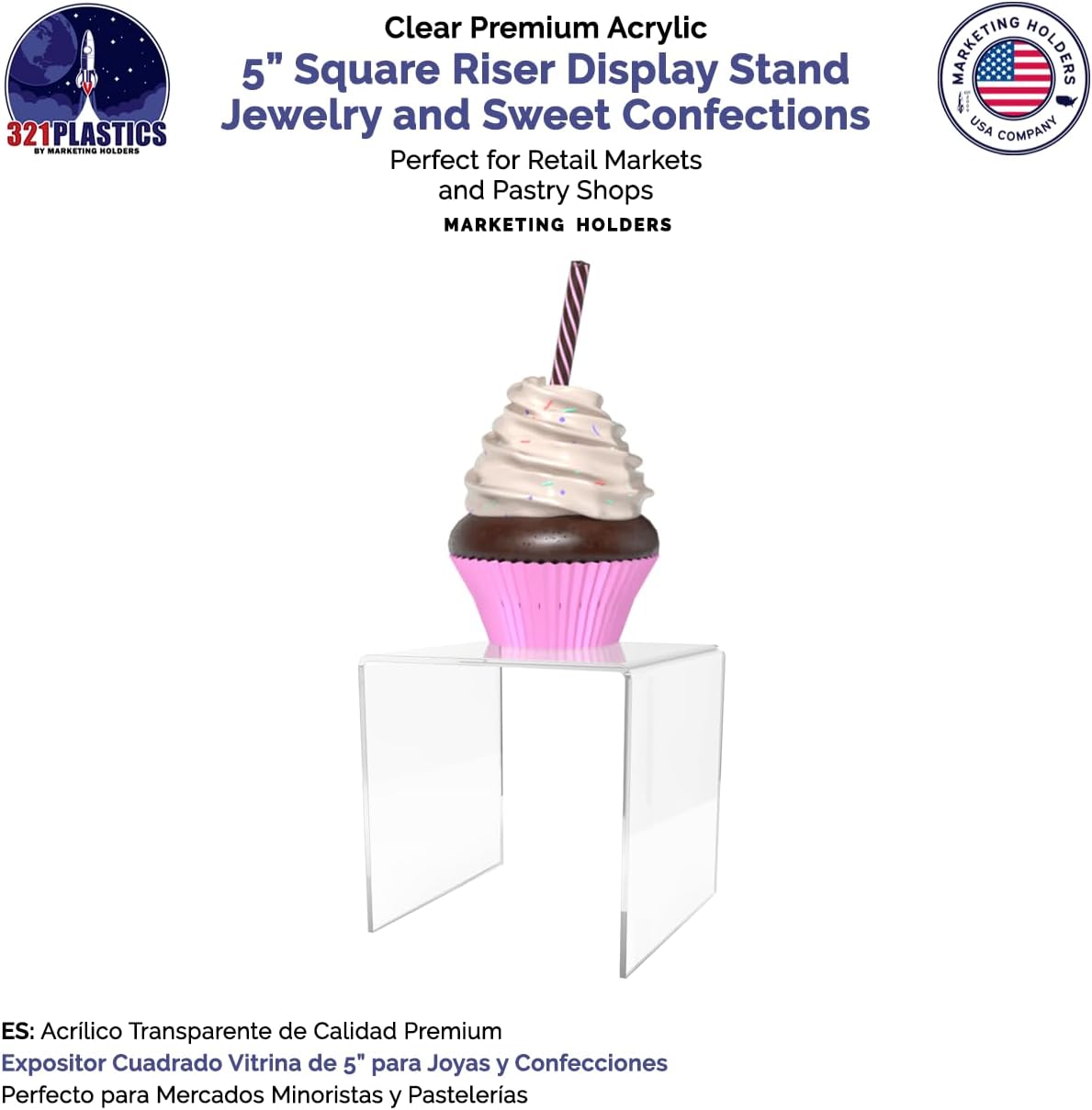 Acrylic Display Riser Stand for Merchandise