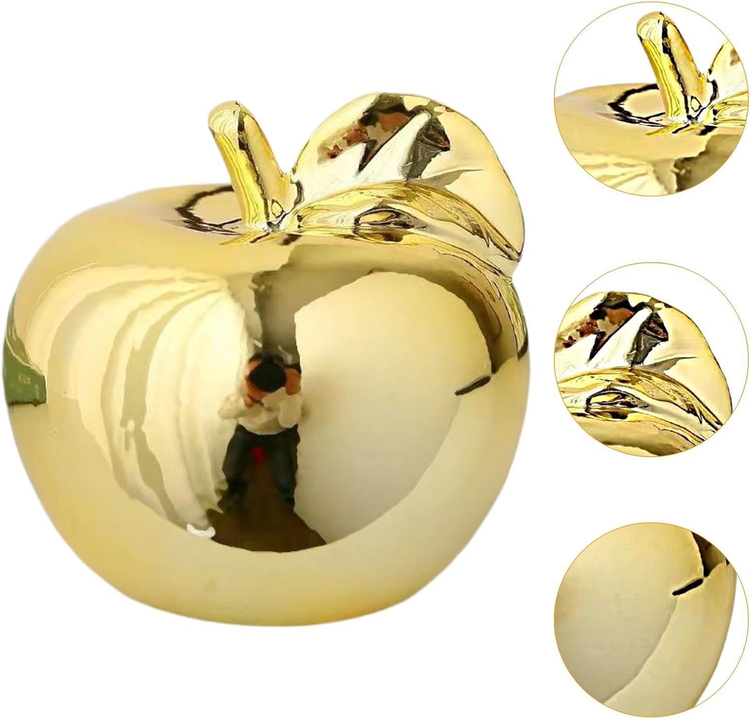 Fenteer Fruit Sculpture Ceramic Figurine Desktop Decor