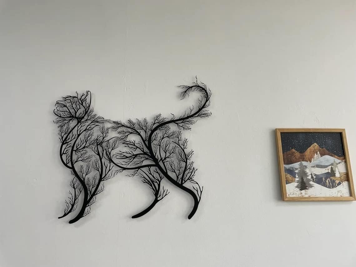 DEKADRON Tree Cat Wall Sculpture 39 x 34