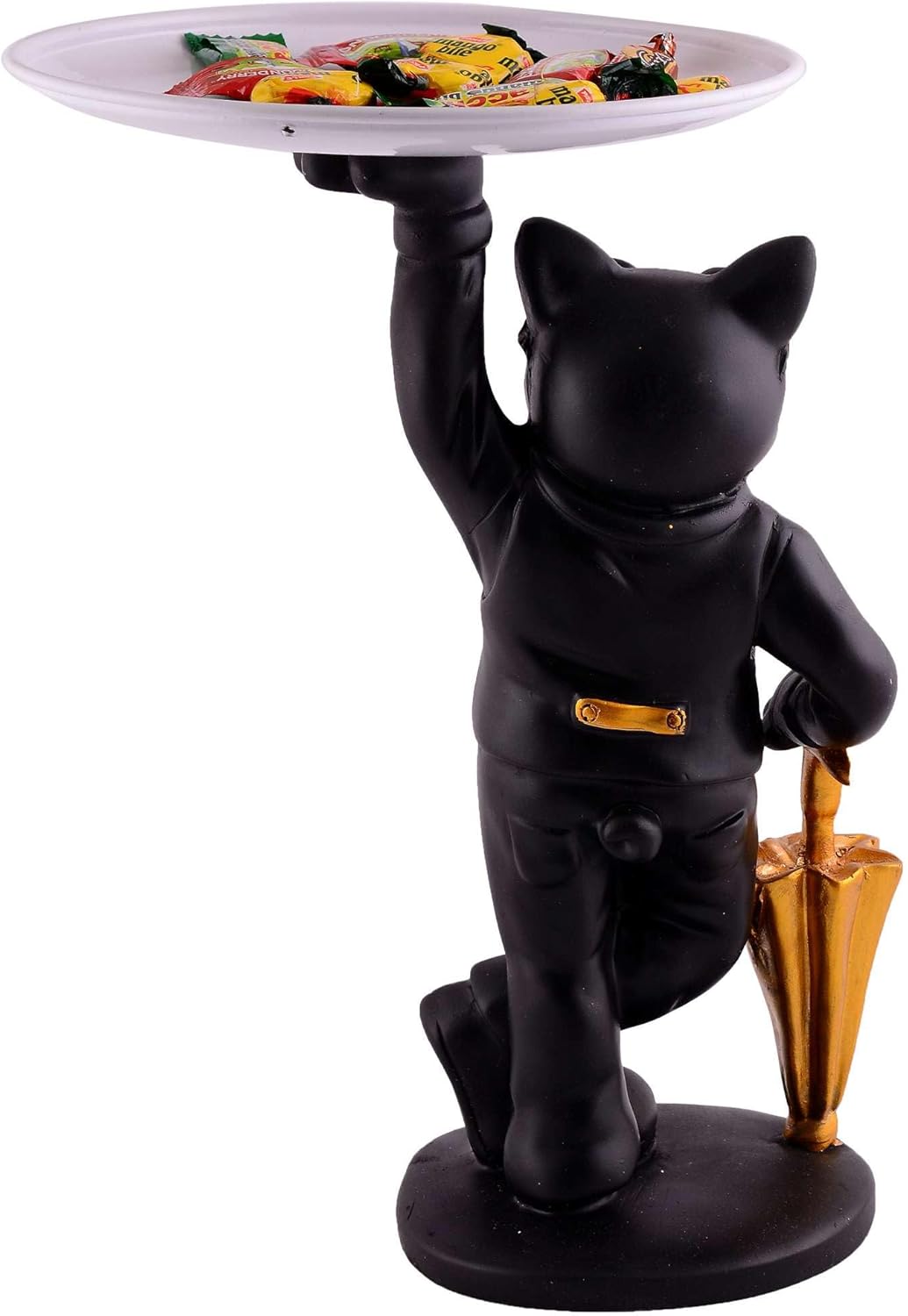 Cool Dog Showpiece with Plate for Home Decor