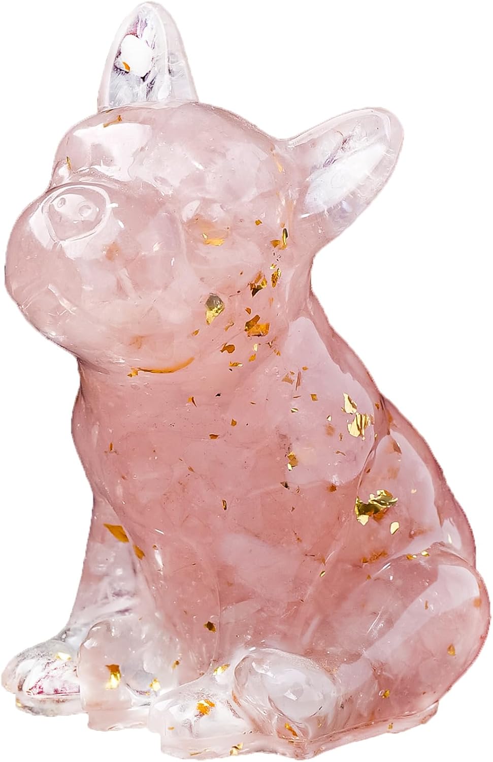 Crystal Resin French Bulldog Gravel Drop Figurine Set
