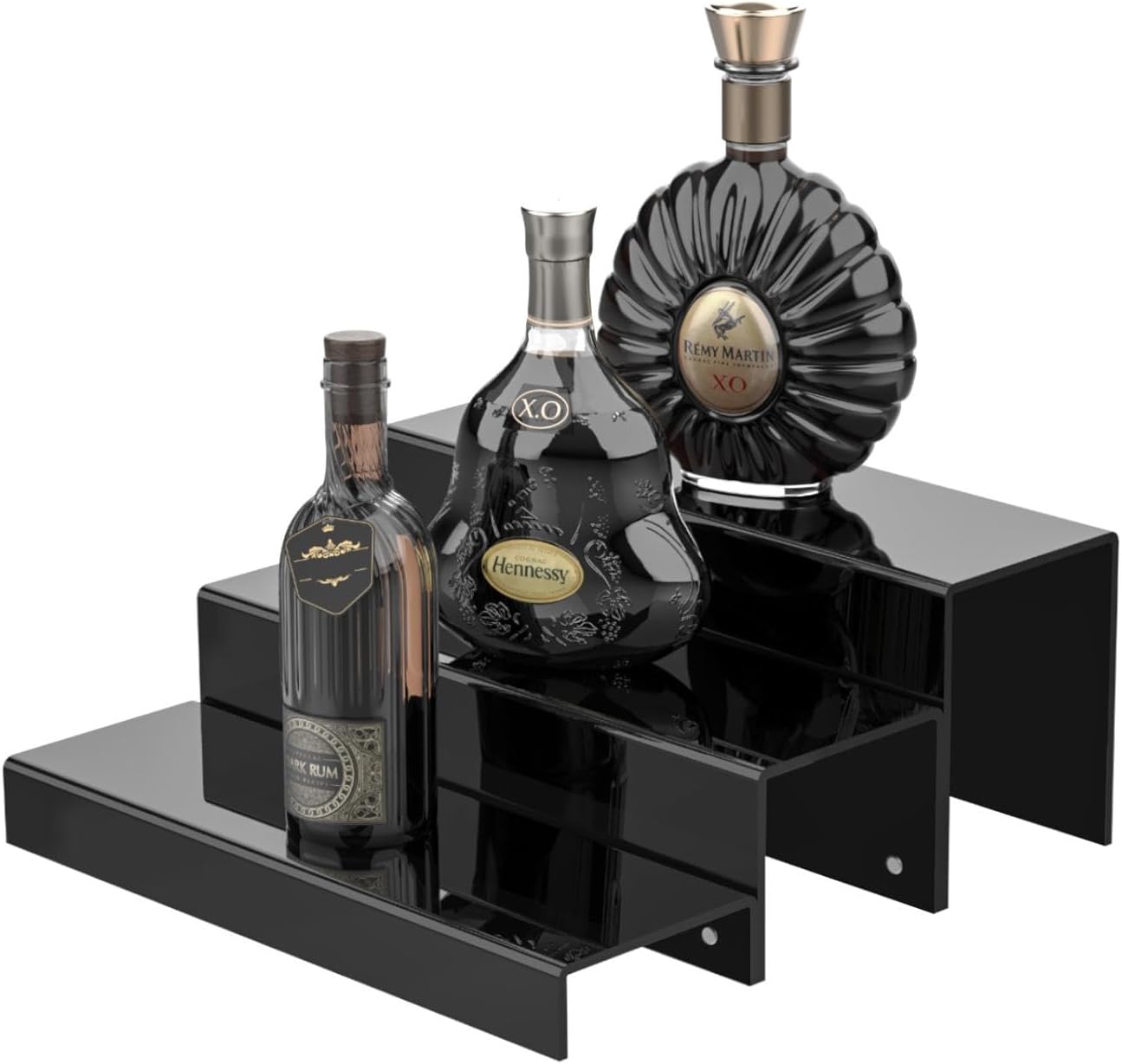 3 Tiers Bar Shelves for Liquor Bottles 15 Inch Display Stand