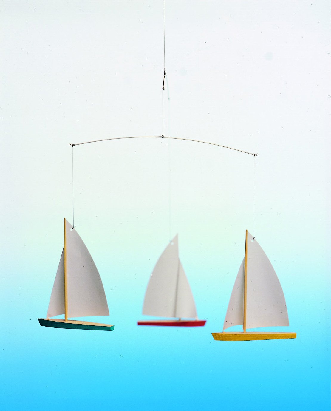 Flensted Mobiles Dinghy Regatta 3 Hanging Mobile 15 Inches Beech Wood