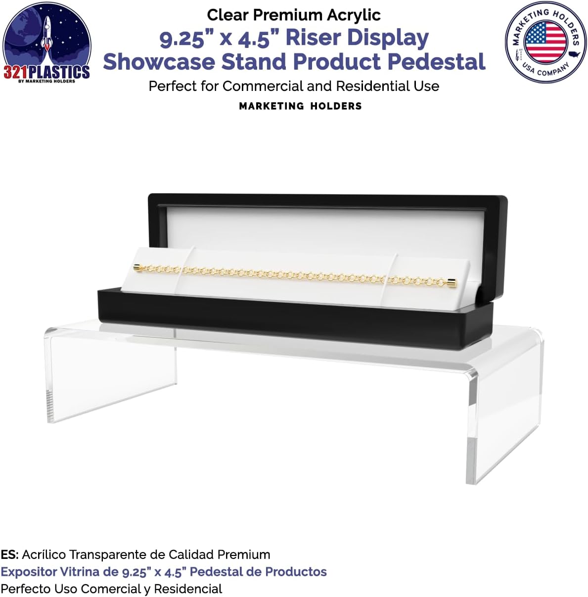 4 Pack Acrylic Riser Display Stand for Collectibles