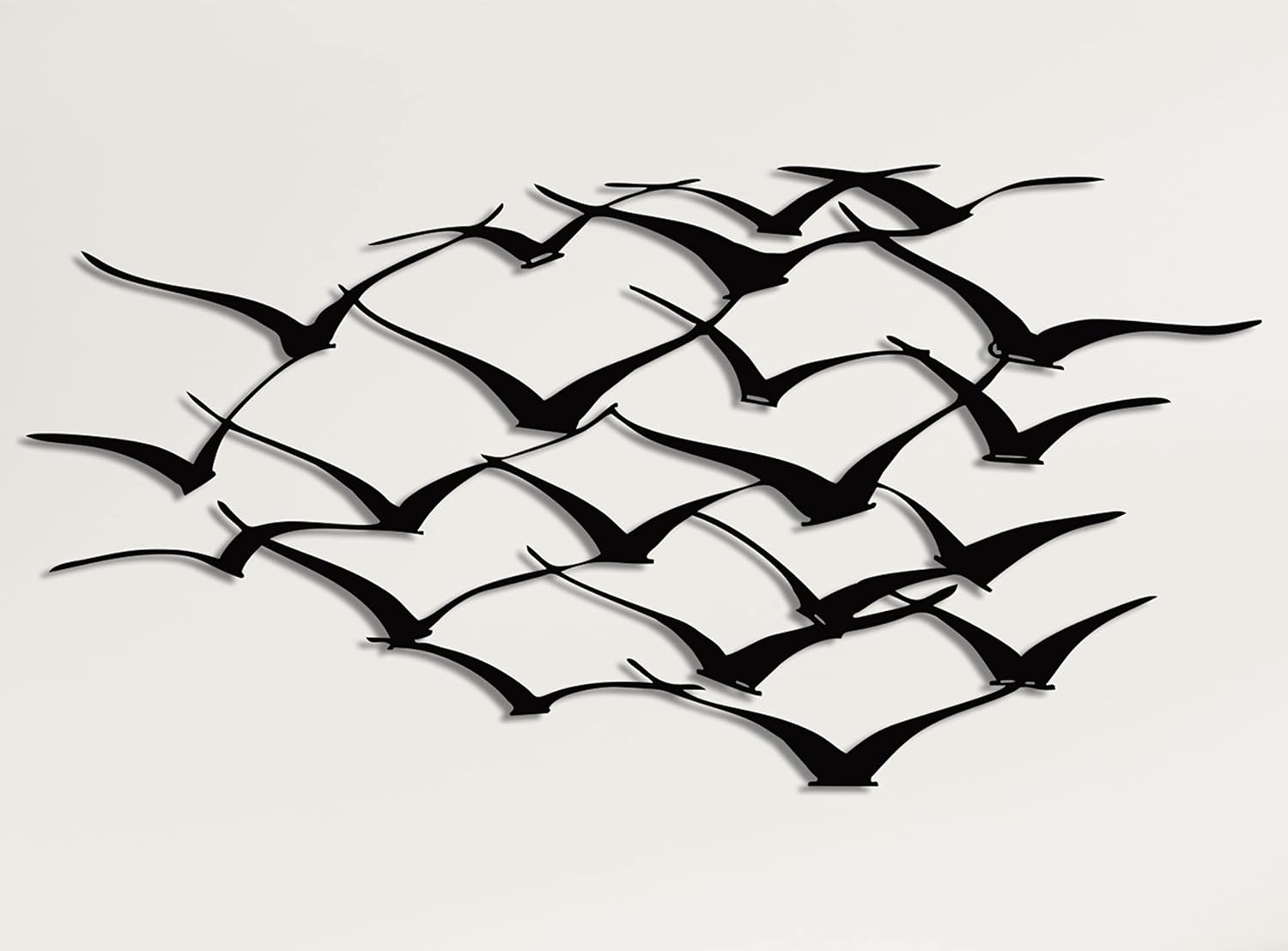 DEKADRON 3D Metal Wall Art Cranes Sculpture