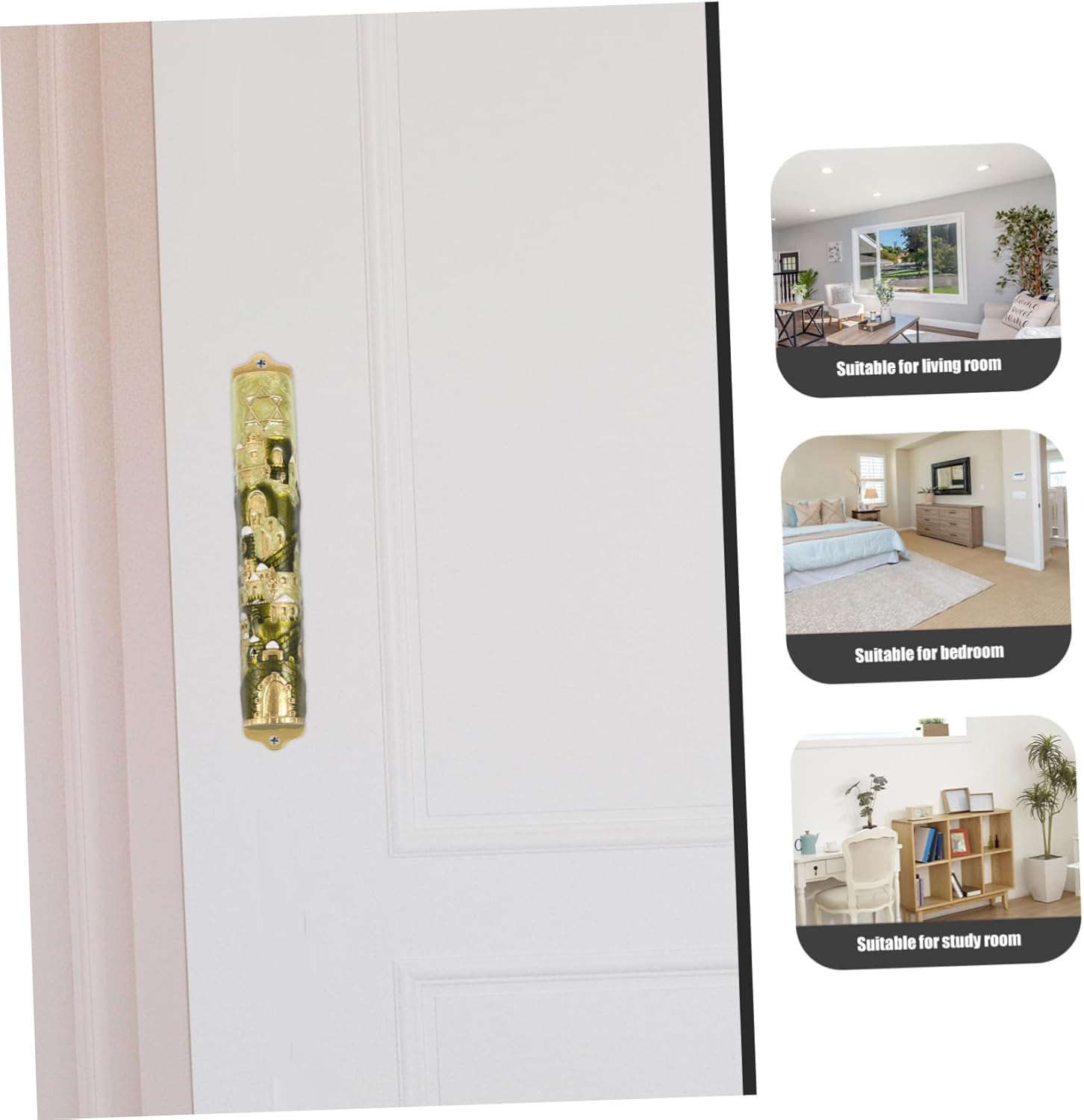 PRETYZOOM Hanukkah Door Decor Mezuzah Blessing Scroll Cover