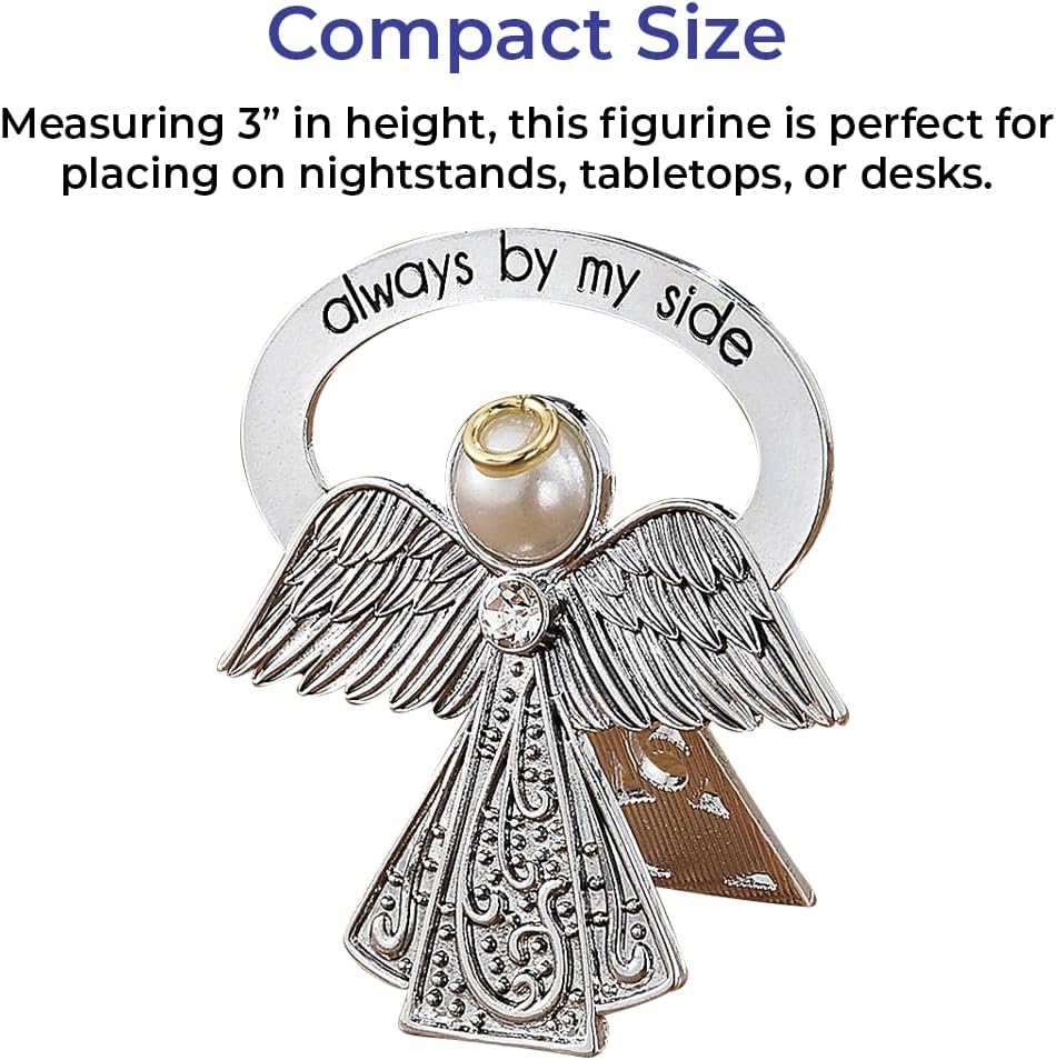Bedside Angel Collectible Figurine with Crystal and Pearl