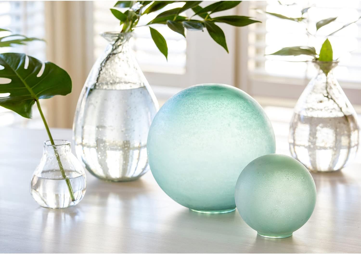 Park Hill Collection Sea Glass Decorative Orb Small