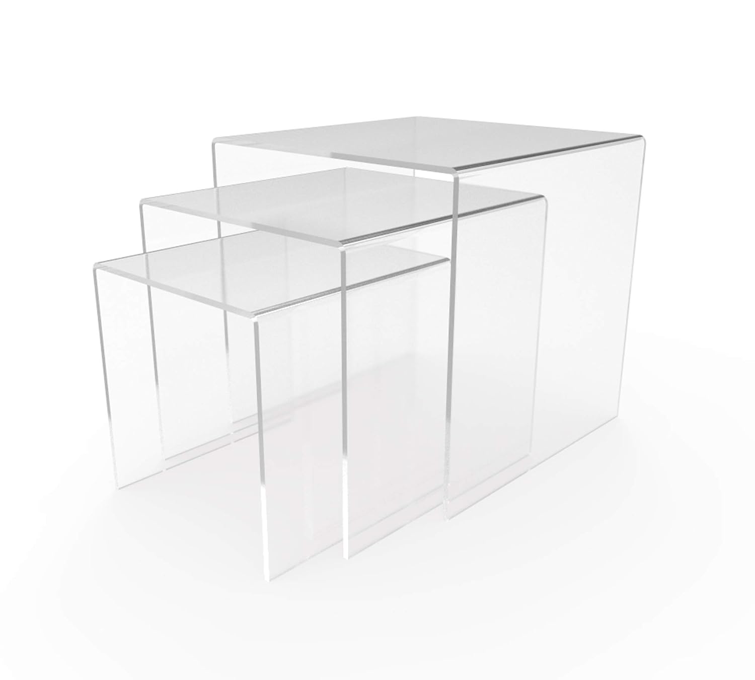 Three Riser Combo 5 6 7 Inch Acrylic Display Pedestal