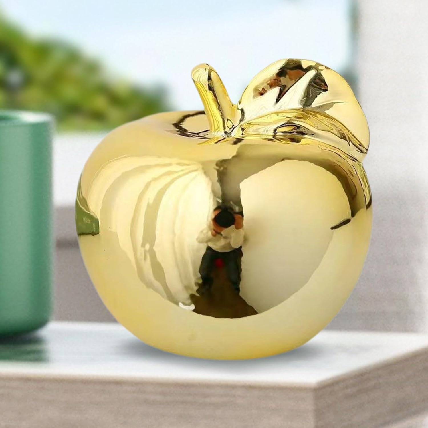 Fenteer Fruit Sculpture Ceramic Figurine Desktop Decor