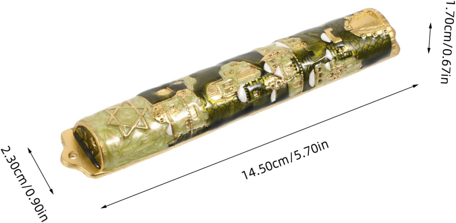 PRETYZOOM Hanukkah Door Decor Mezuzah Blessing Scroll Cover