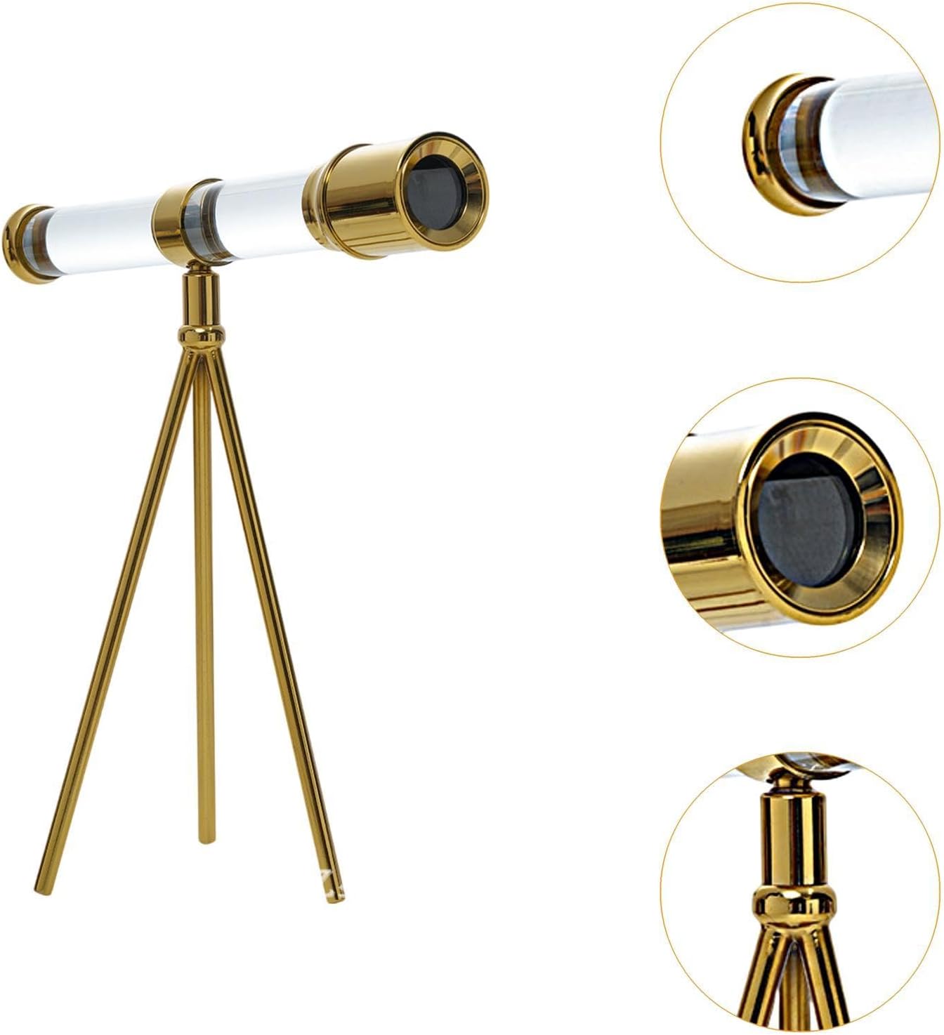 Fenteer Glass Telescope Statue with Tripod
