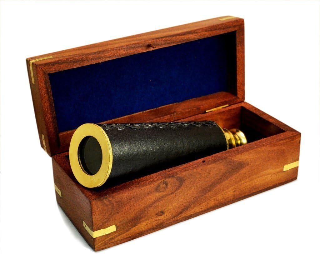 Benzara Brass 376mm Pullout Telescope 1