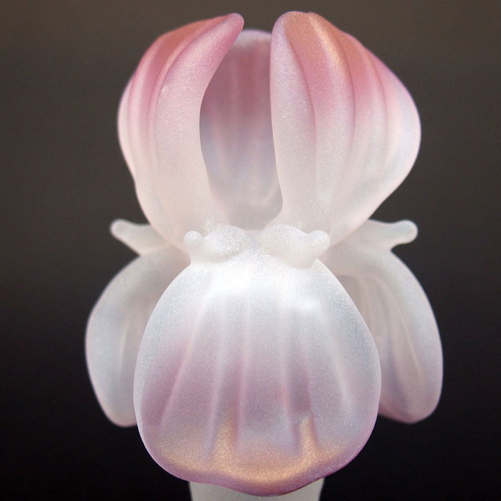 Iris Perfume Bottle Hand Blown Glass