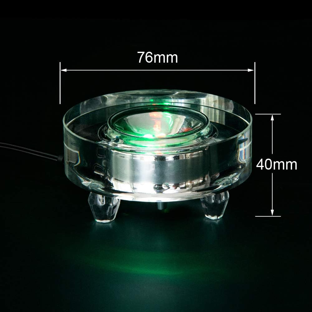 IFOLAINA Crystal LED Light Base Display Stand