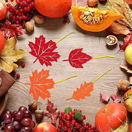 Tatuo 24 Pcs Fall Tree Decorations Thanksgiving Felt Pendant