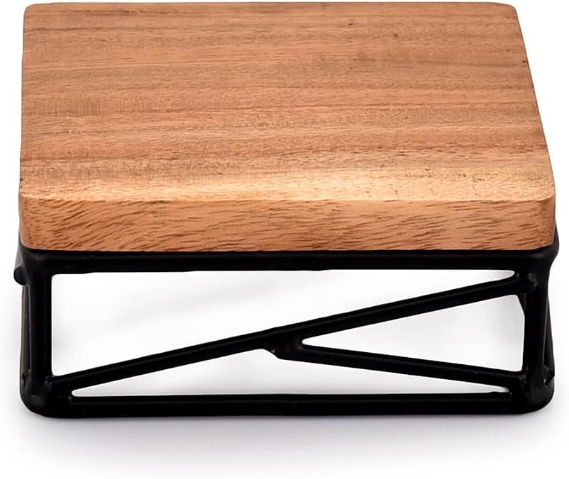 NIRMAN Riser Square Display Wooden Base Stand Set of 2