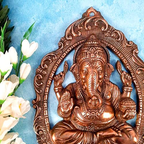 Apka Mart Lord Ganesha Wall Hanging - 16 Inch Copper