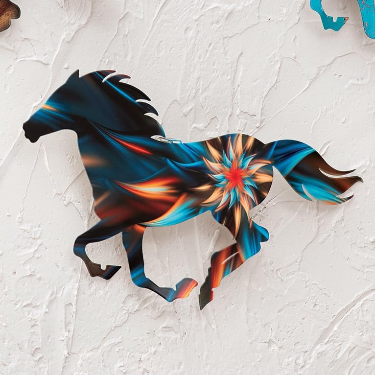 BLACK FOREST DECOR Starburst Running Horse Wall Art Small