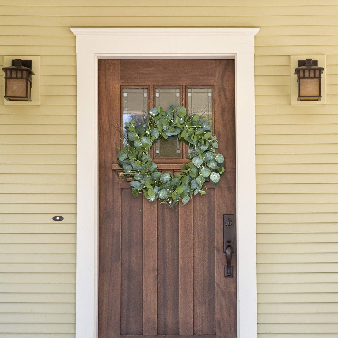 20 Inch Eucalyptus Door Wreath with Berries