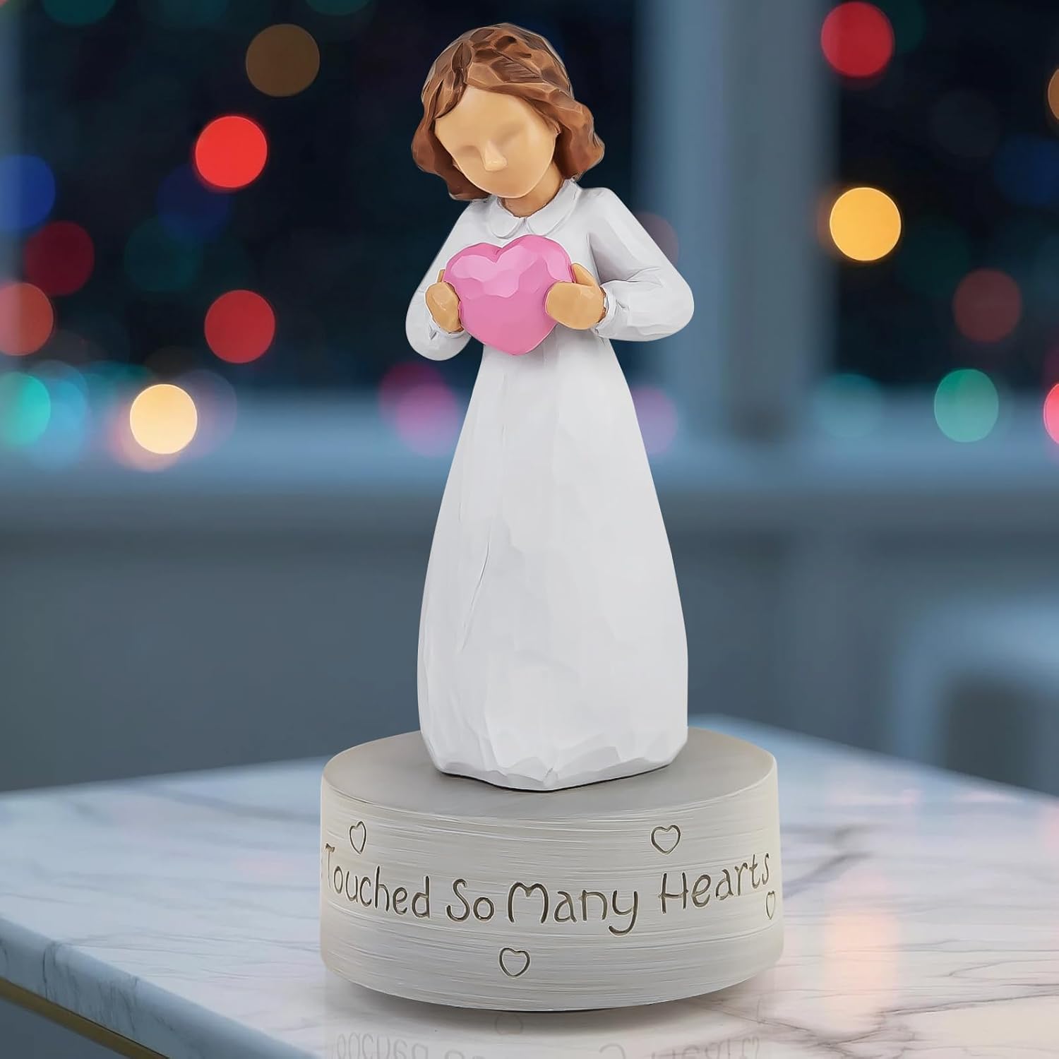 AIDLNS Music Box for Girls Love Heart Figurine