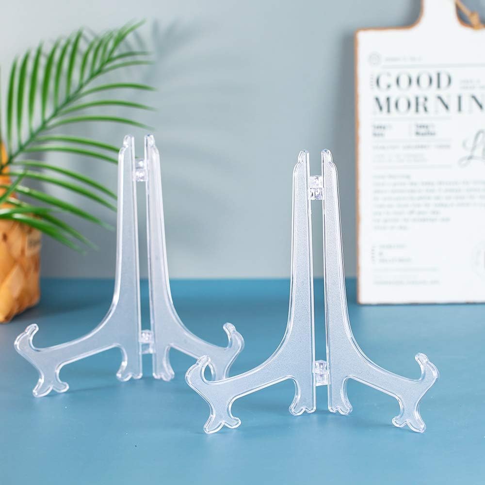 Artliving 9 Inch Clear Plastic Easels 6 Pack
