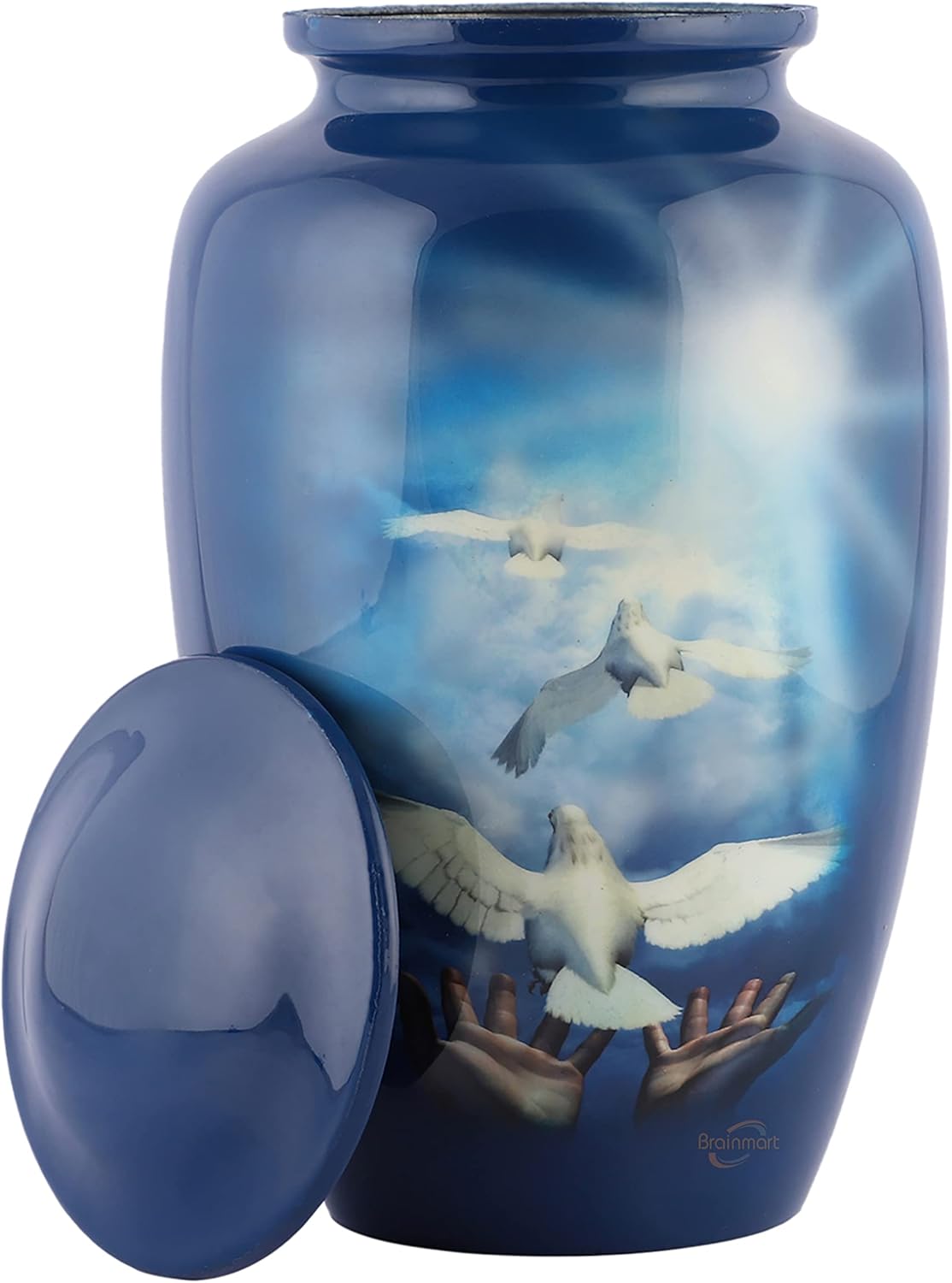 Blue Hummingbird Large Adult Cremation Urn