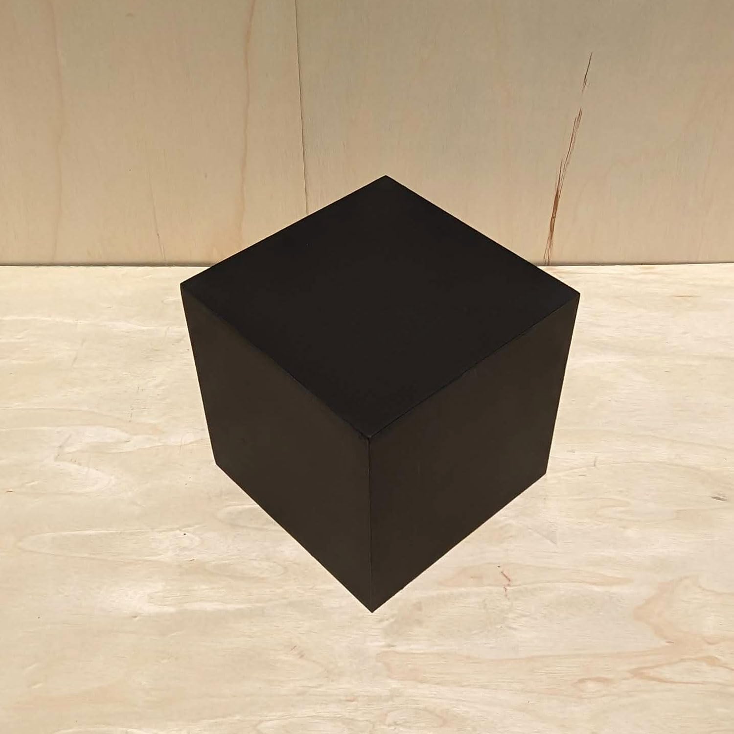 12 Inch Matte Black Display Cube Stand