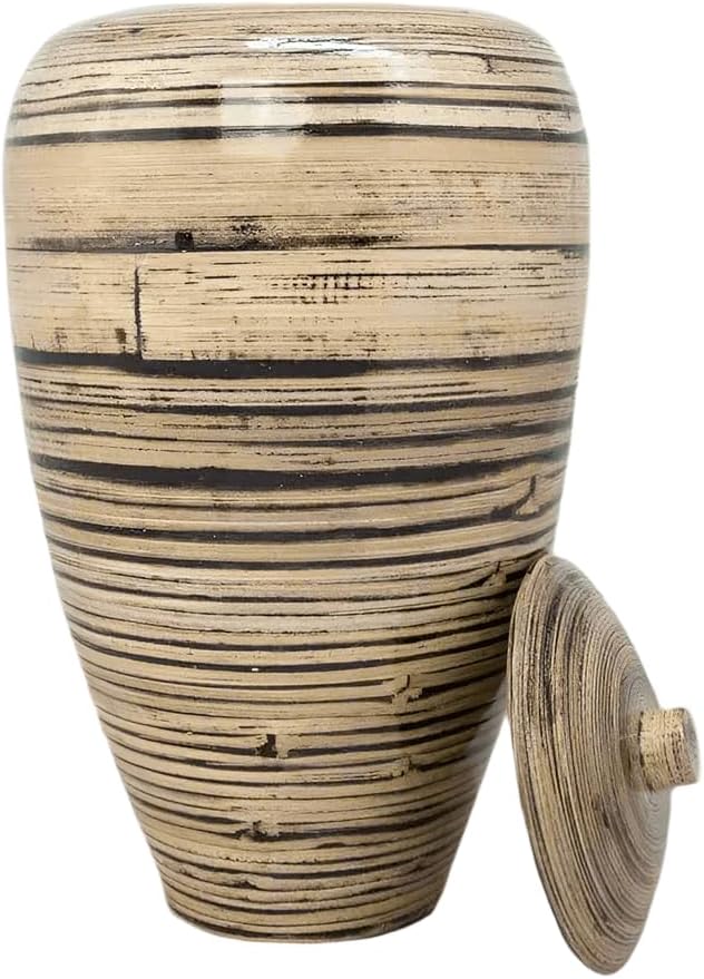 Never Forget You Bamboo Cremation Urn Large 200 Cubic Inches