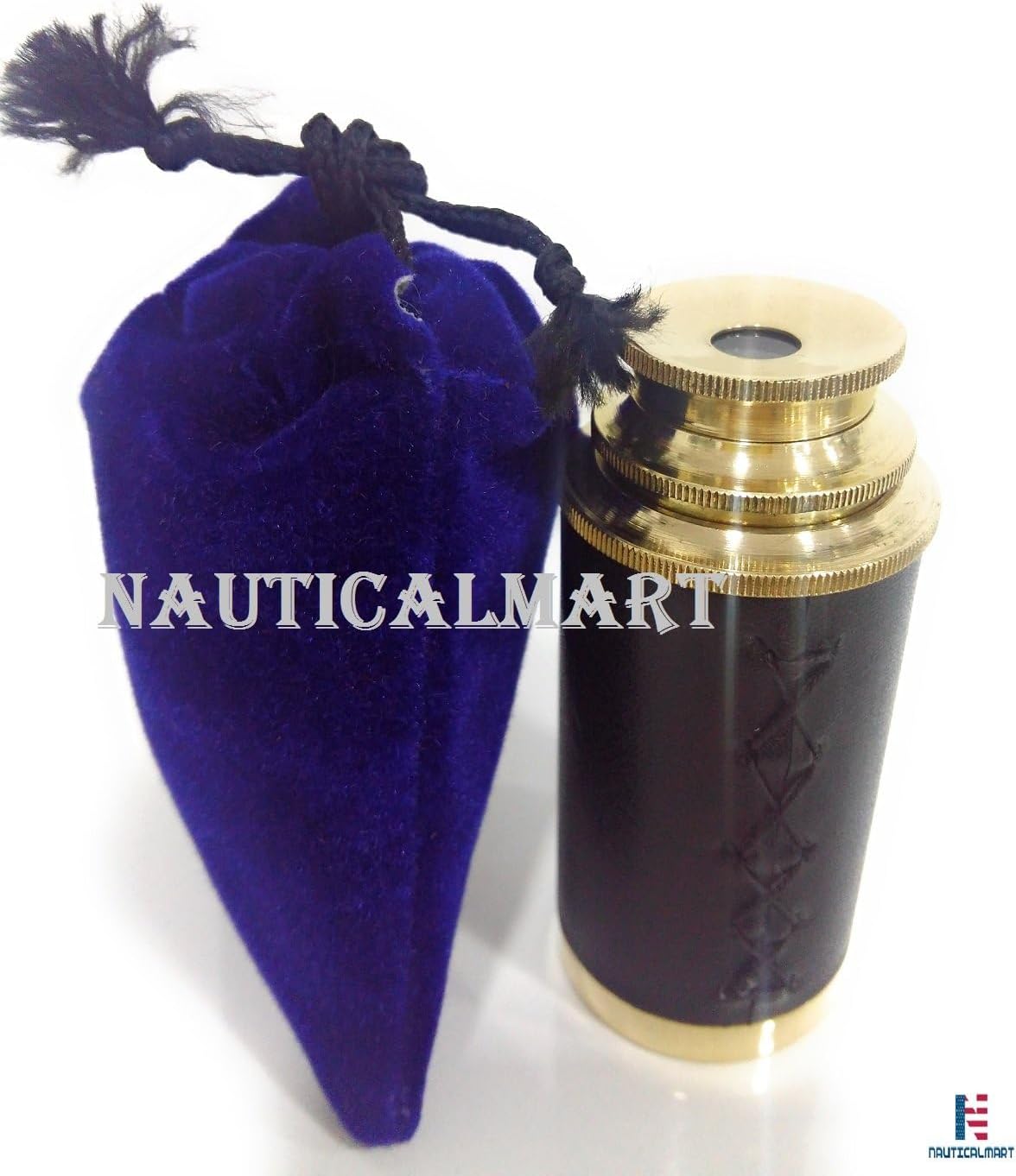 Brass Pullout Telescope Pirate Spyglass Nautical Decor