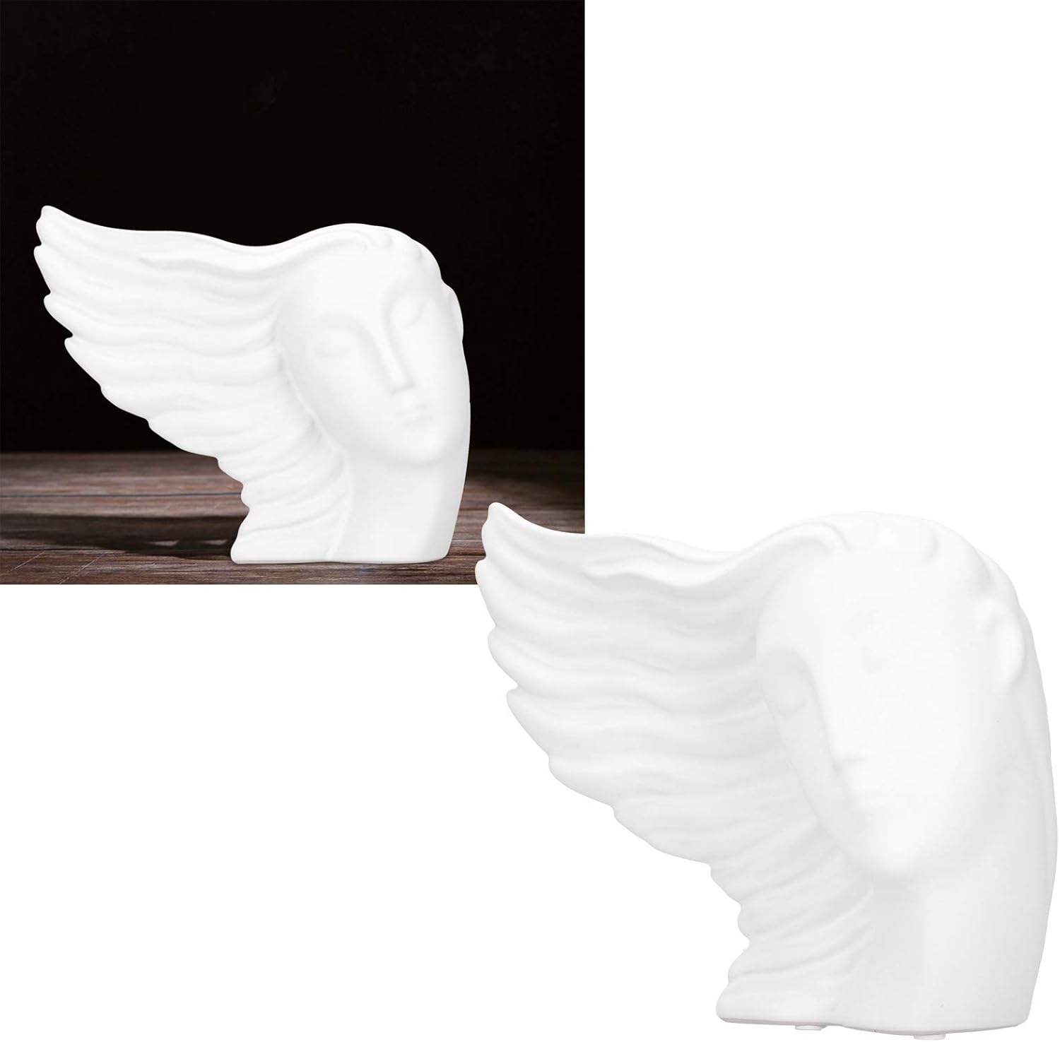 Women Head Sculpture 85x37x67in Ceramic Decor Statue