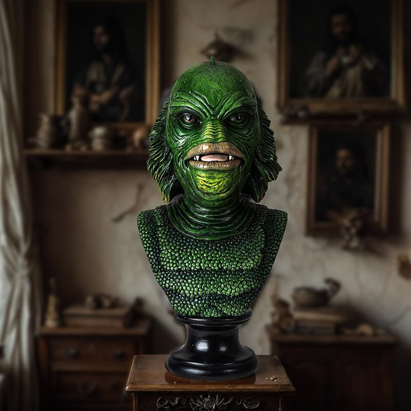 Green Horror Gill-Man Swamp Monster Figurine
