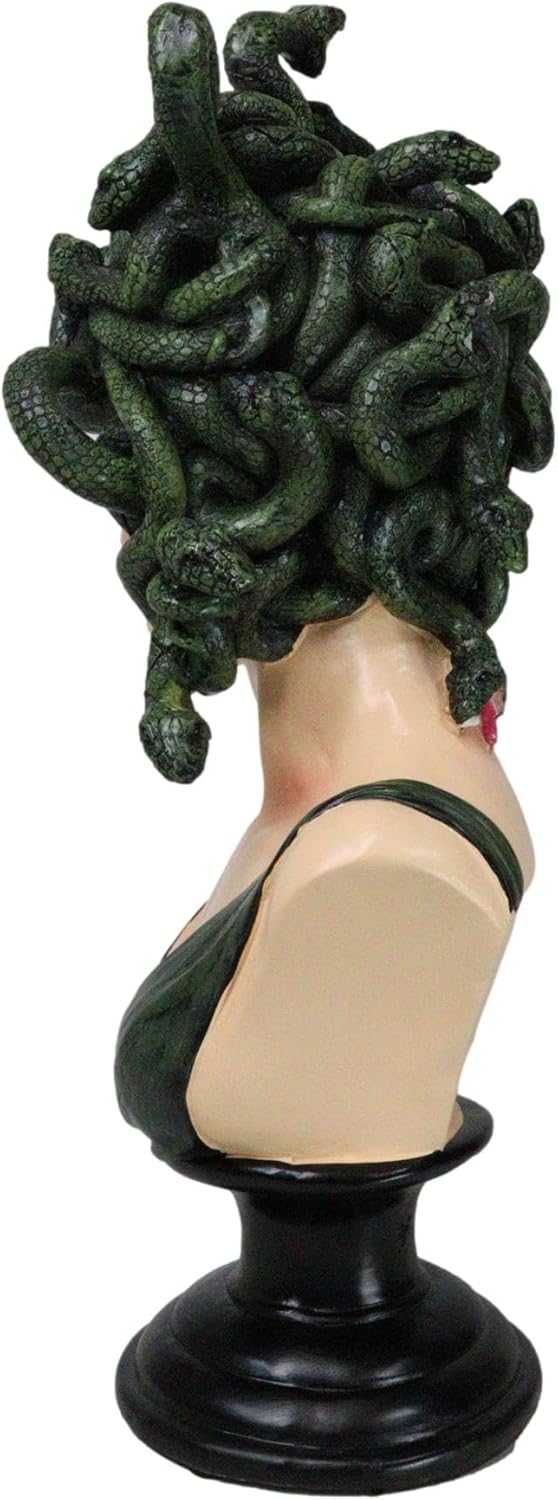 Greek Goddess Medusa LED Eye Bust Figurine