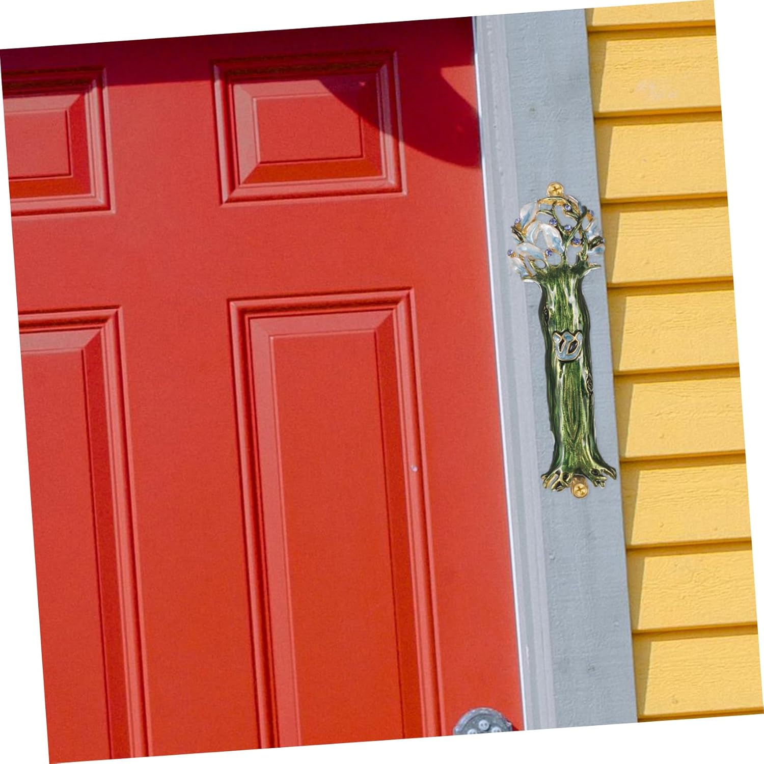 IMIKEYA Retro Alloy Door Ornament with Blessing
