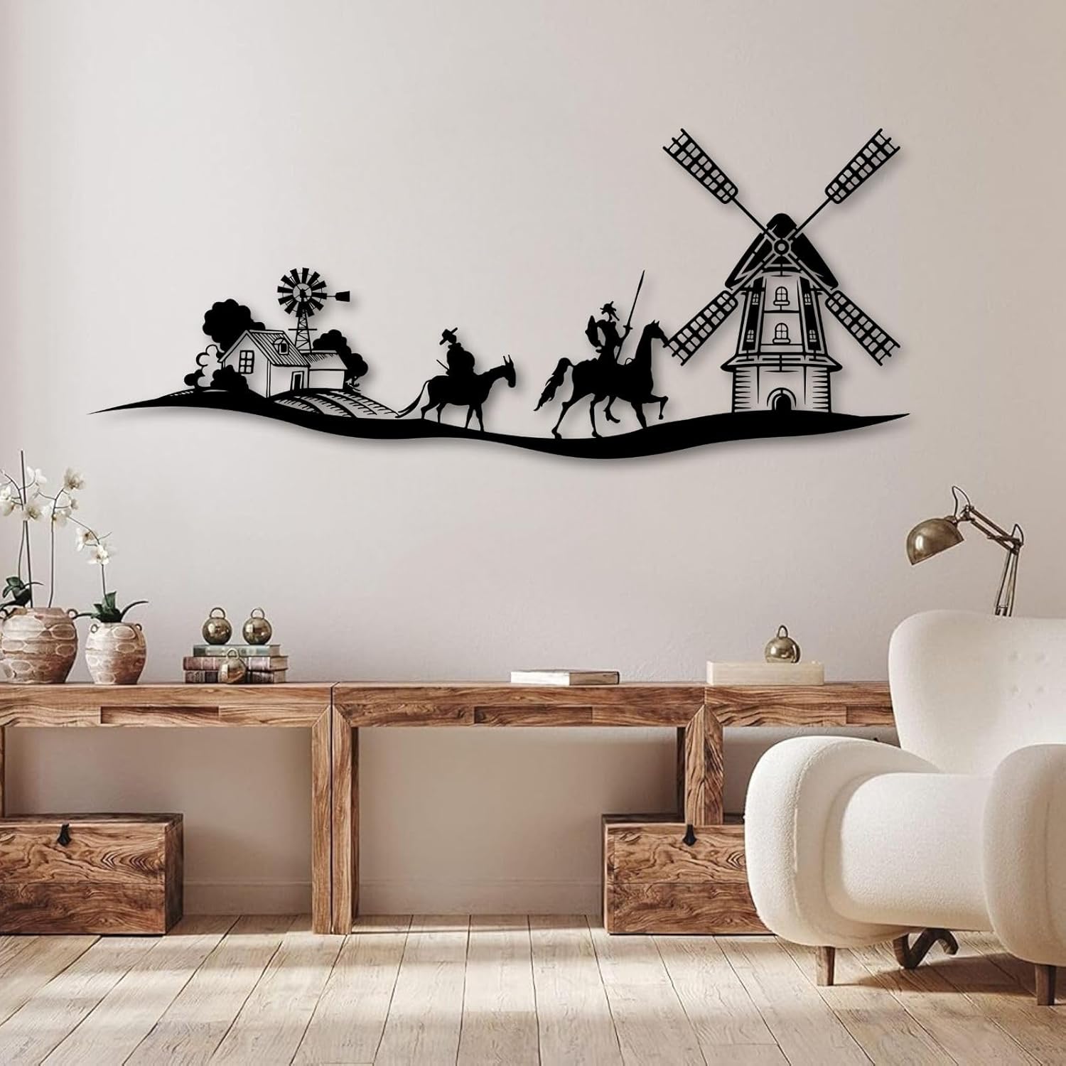 Don Quixote Metal Wall Art 18x7in