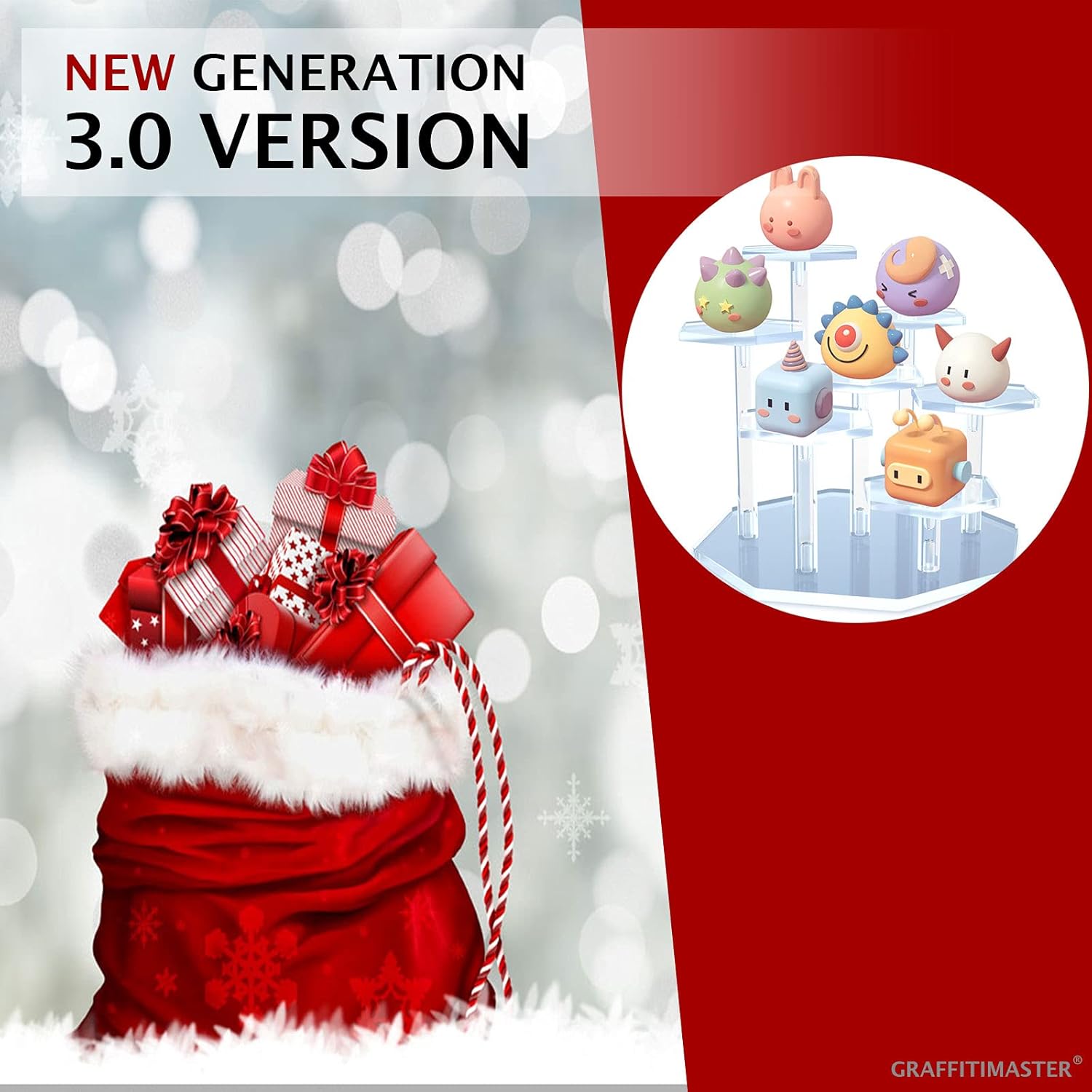7-Tier Acrylic Display Stand for Collectibles and Jewelry