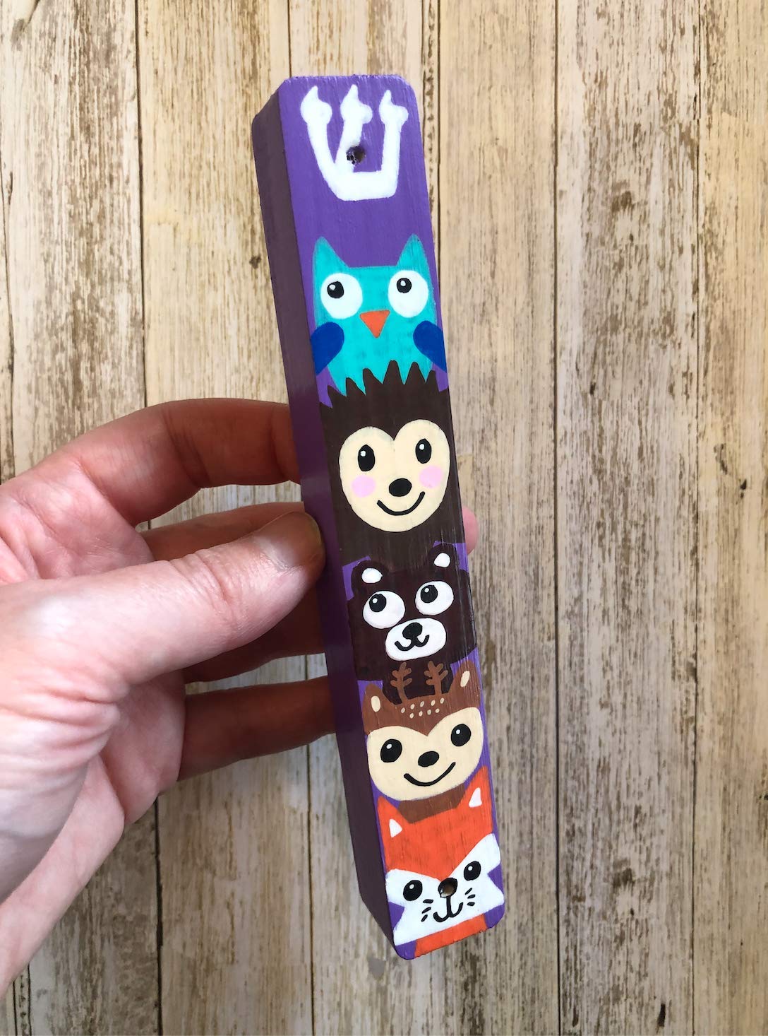 Lea Joelle Handmade Mezuzah Scroll Case Purple